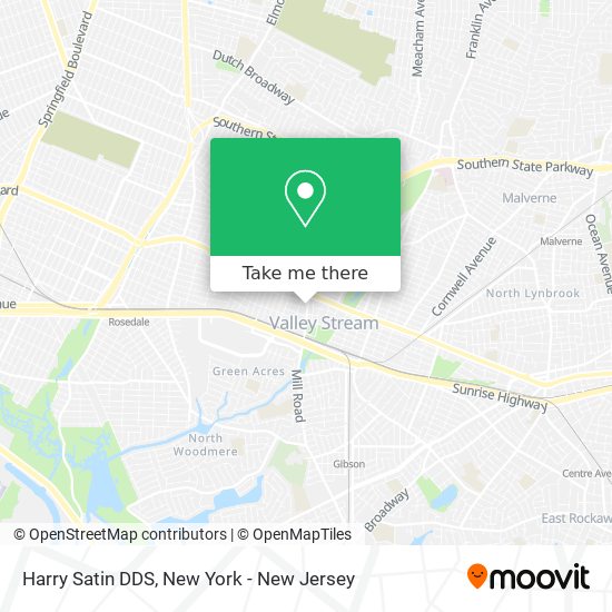 Harry Satin DDS map