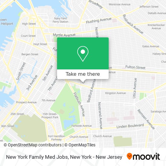 New York Family Med Jobs map