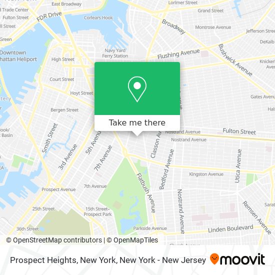Prospect Heights, New York map