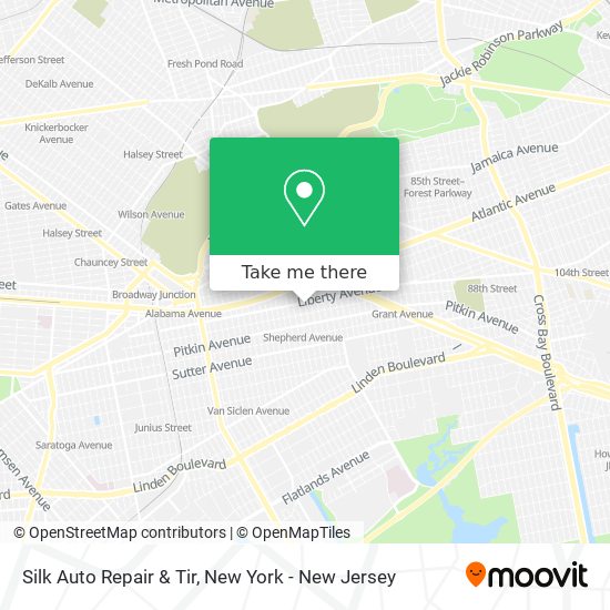 Mapa de Silk Auto Repair & Tir