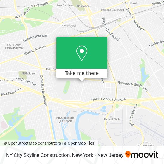 Mapa de NY City Skyline Construction