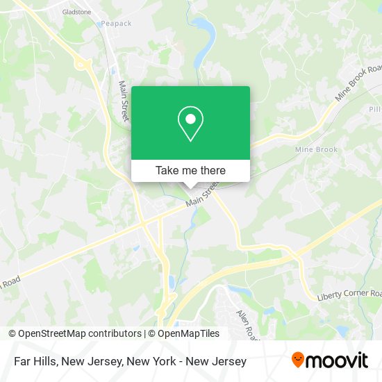 Mapa de Far Hills, New Jersey