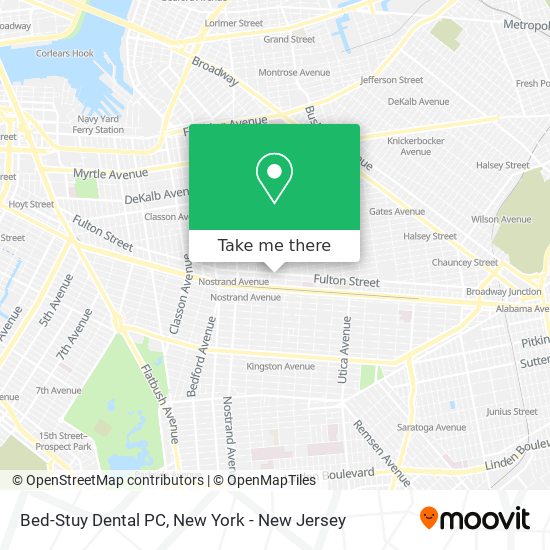 Mapa de Bed-Stuy Dental PC
