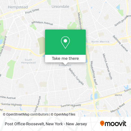 Post Office-Roosevelt map