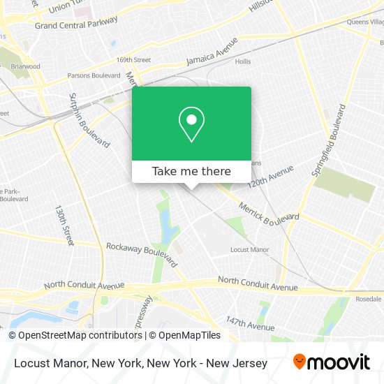 Locust Manor, New York map