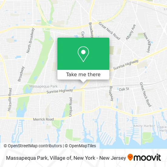 Massapequa Park, Village of map