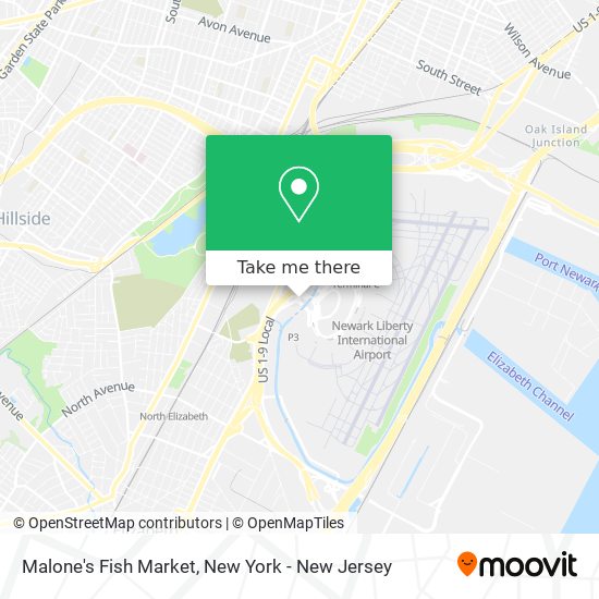 Malone's Fish Market map