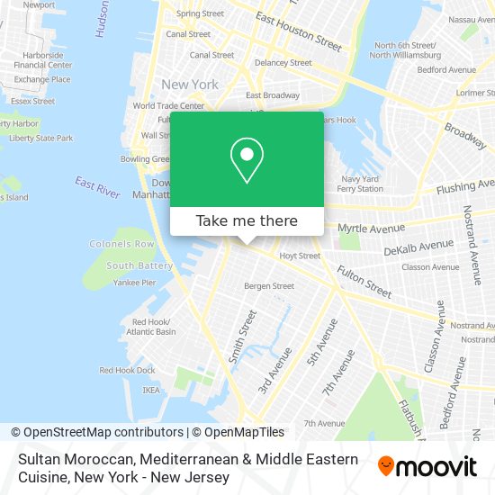 Sultan Moroccan, Mediterranean & Middle Eastern Cuisine map