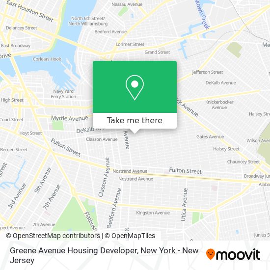 Mapa de Greene Avenue Housing Developer