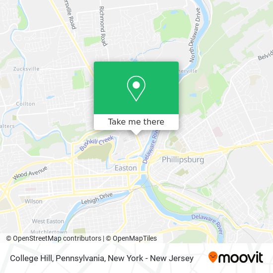 Mapa de College Hill, Pennsylvania