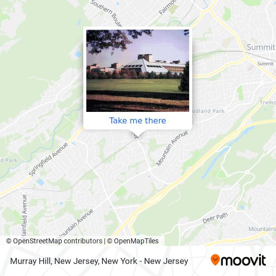 Mapa de Murray Hill, New Jersey