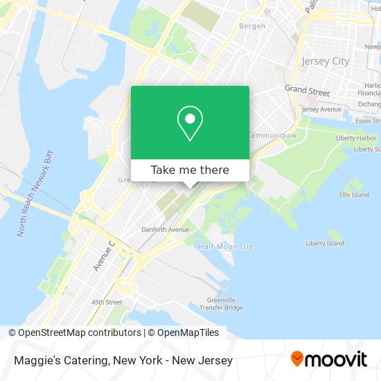 Maggie's Catering map