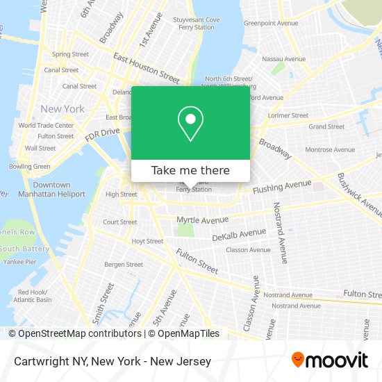 Mapa de Cartwright NY