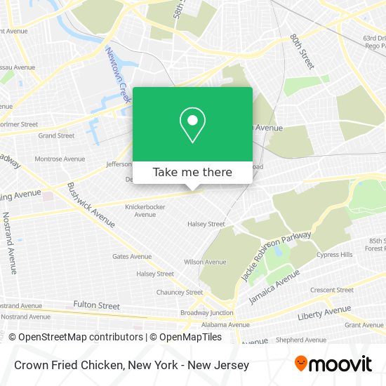 Crown Fried Chicken map