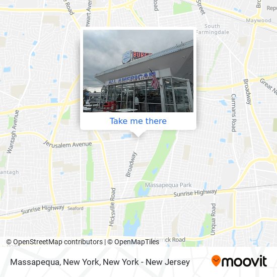 Mapa de Massapequa, New York