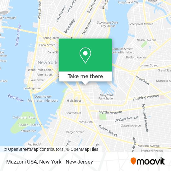 Mazzoni USA map