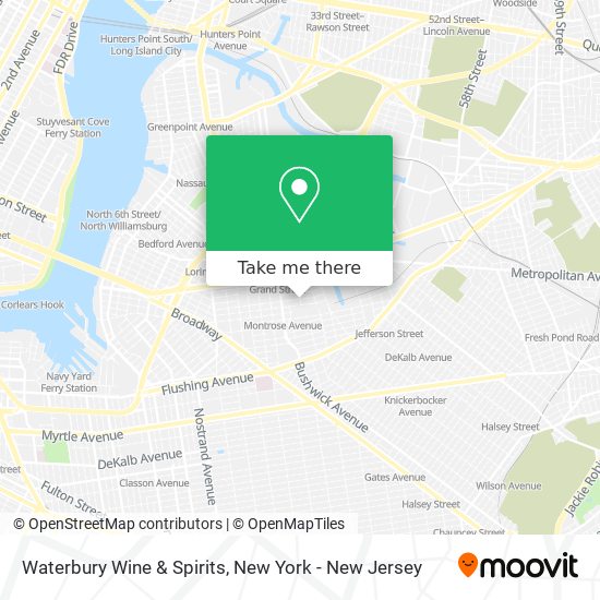 Mapa de Waterbury Wine & Spirits