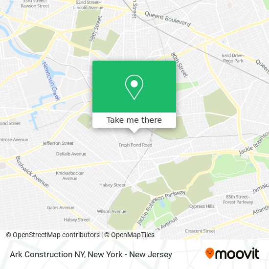 Ark Construction NY map