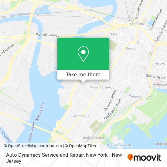 Auto Dynamics Service and Repair map