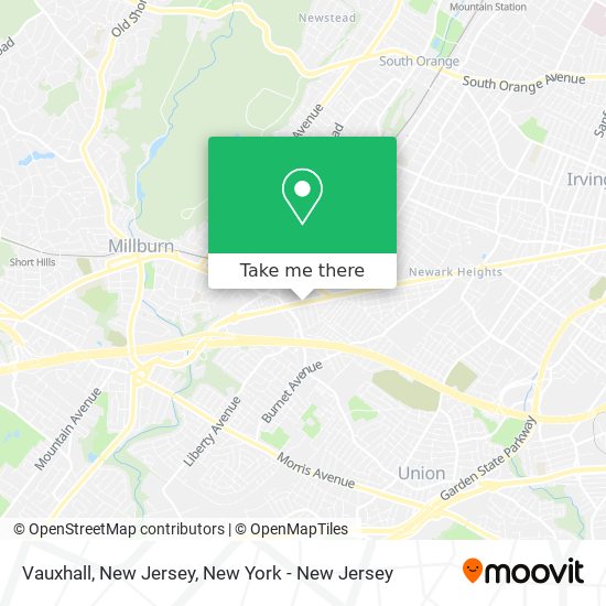 Mapa de Vauxhall, New Jersey