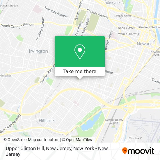 Upper Clinton Hill, New Jersey map