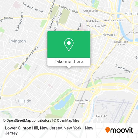 Lower Clinton Hill, New Jersey map