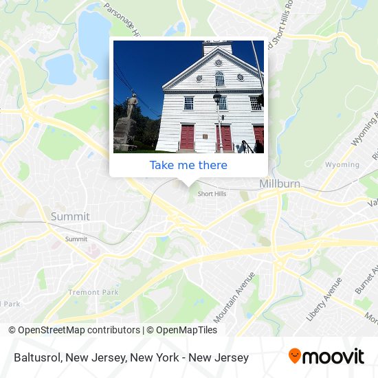 Baltusrol, New Jersey map