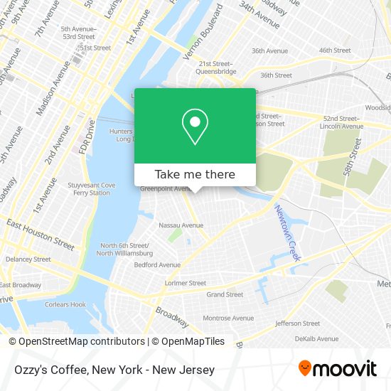 Ozzy's Coffee map