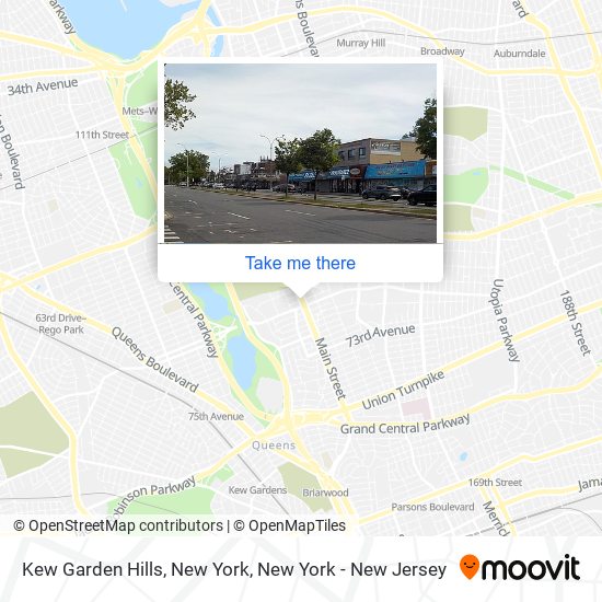 Mapa de Kew Garden Hills, New York