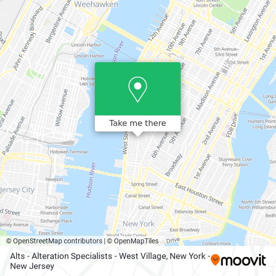 Mapa de Alts - Alteration Specialists - West Village