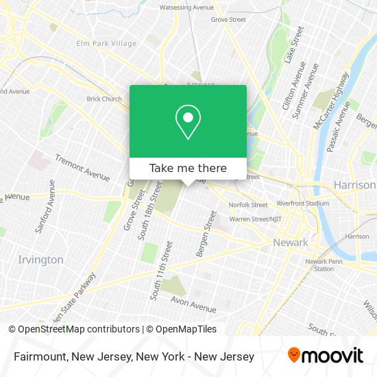 Fairmount, New Jersey map