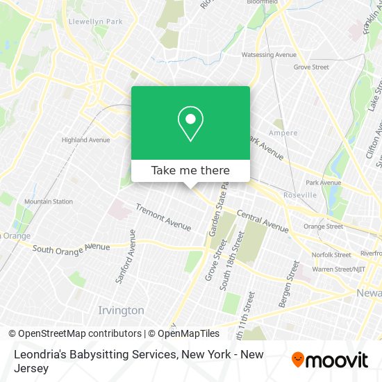 Leondria's Babysitting Services map