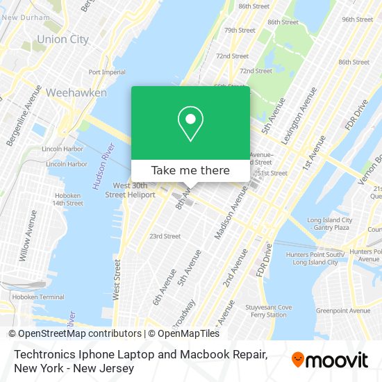 Mapa de Techtronics Iphone Laptop and Macbook Repair