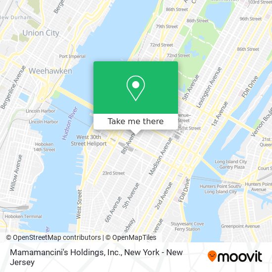 Mapa de Mamamancini's Holdings, Inc.
