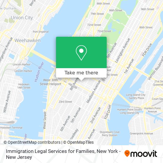 Mapa de Immigration Legal Services for Families