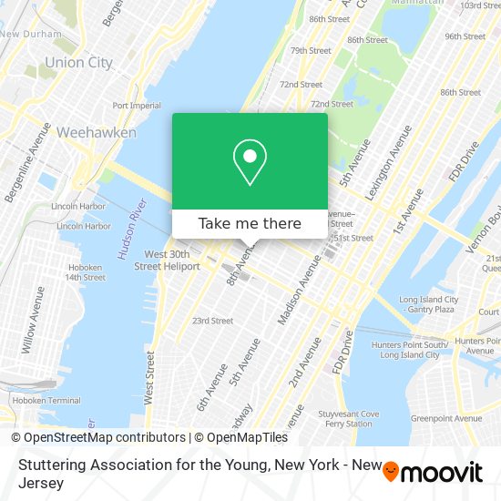 Stuttering Association for the Young map