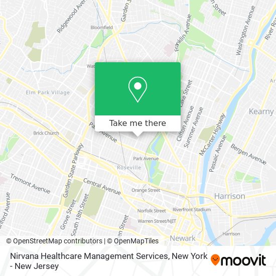 Nirvana Healthcare Management Services map