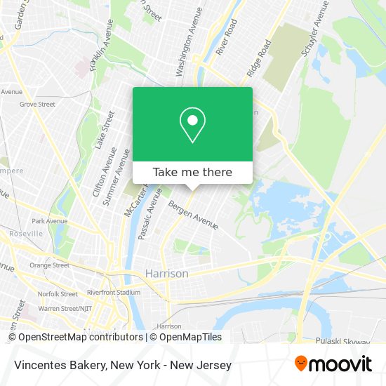 Vincentes Bakery map