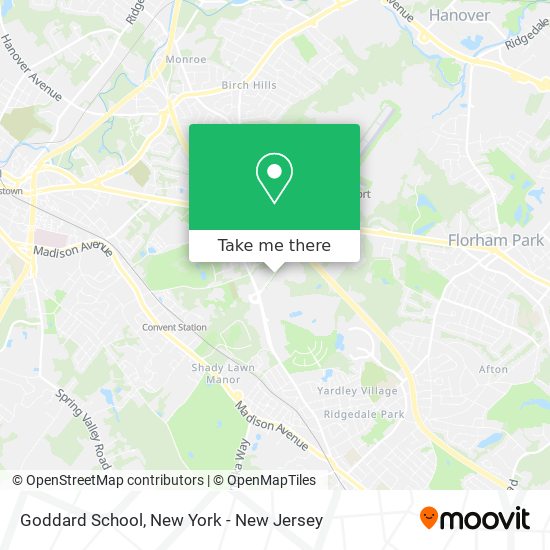 Goddard School map