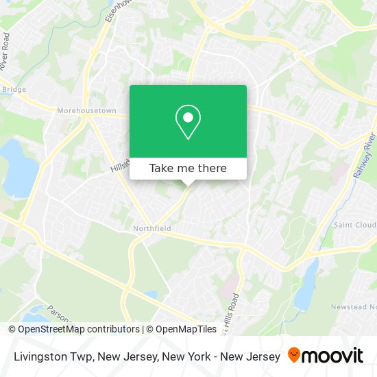 Mapa de Livingston Twp, New Jersey