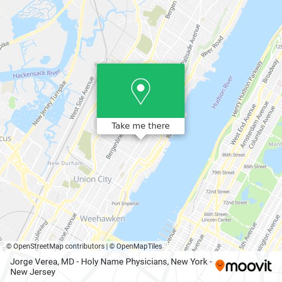 Jorge Verea, MD - Holy Name Physicians map