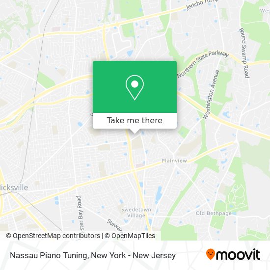 Mapa de Nassau Piano Tuning
