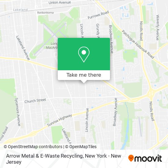 Mapa de Arrow Metal & E-Waste Recycling