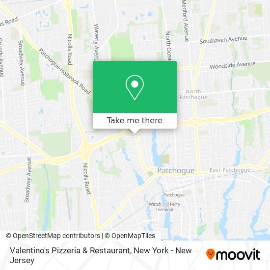 Mapa de Valentino's Pizzeria & Restaurant