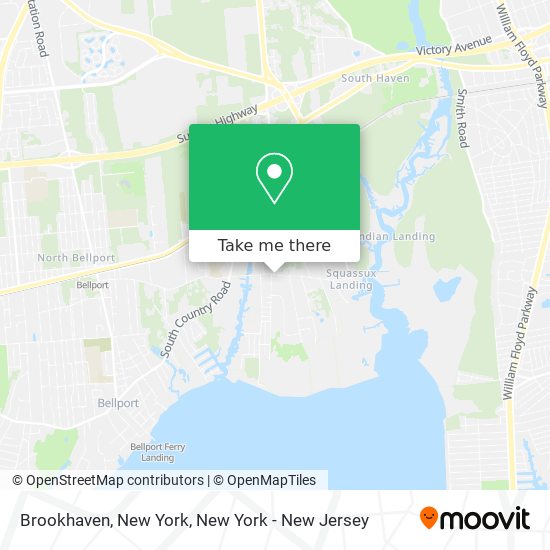 Mapa de Brookhaven, New York