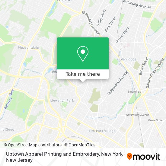 Mapa de Uptown Apparel Printing and Embroidery