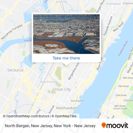 North Bergen, New Jersey map