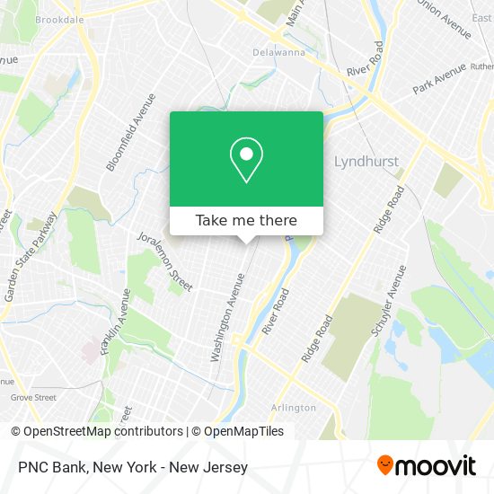 PNC Bank map