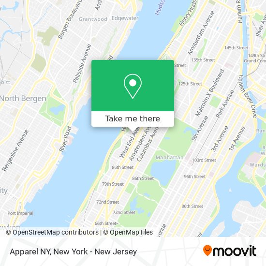 Apparel NY map