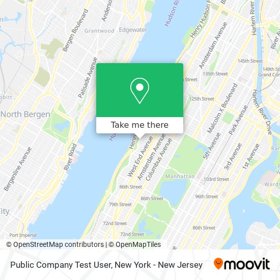 Mapa de Public Company Test User